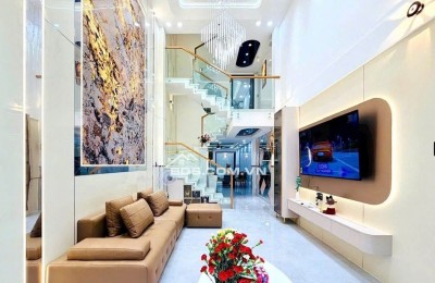 NHÀ MỚI XÂY, FULL NỘI THẤT – NGAY NGÃ 5 QUANG TRUNG, GÒ VẤP